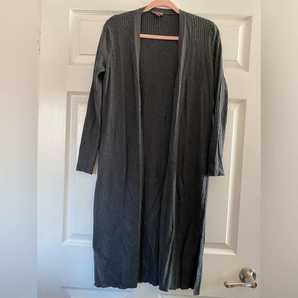 Vince Camuto Grey Duster‎ Cardigan Size Small